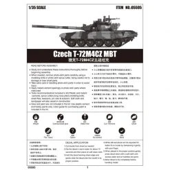 05595 | Trumpeter 1/35 Czech T-72M4CZ Main Battle Tank Scaled Plastic Model Kit -Outlet Crafted Scale Store TRU 05595 63 1200x800 1