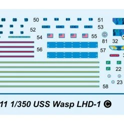 05611 | Trumpeter 1/350 USS Wasp LHD-1 Aircraft Carrier Plastic Model Kit -Outlet Crafted Scale Store TRU 05611 55 1200x800 1