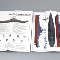 05760 | Trumpeter 1/700 USS South Dakota BB-57 Battleship Plastic Model Kit -Outlet Crafted Scale Store TRU 05760 53 1200x800 1