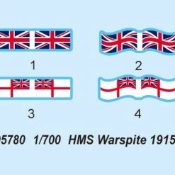05780 | Trumpeter 1/700 HMS Warspite 1915 Battleship Plastic Model Kit -Outlet Crafted Scale Store TRU 05780 58 1200x800 1