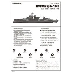 05795 | Trumpeter 1/700 HMS Warspite 1942 Battleship Plastic Model Kit -Outlet Crafted Scale Store TRU 05795 53 1200x800 1