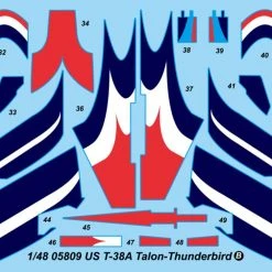 05809 | Trumpeter 1/48 US T-38A Talon Thunderbird Trainer Jet Scaled Plastic Model Kit -Outlet Crafted Scale Store TRU 05809 54 1200x800 1