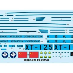 05813 | Trumpeter 1/48 CNAC N41CQ Douglas DC-3 Transport Plane Scaled Plastic Model Kit -Outlet Crafted Scale Store TRU 05813 02 1200x800 1