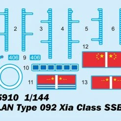 05910 | Trumpeter 1/144 Plan Type 092 XIA Class SSBN Chinese Navy Submarine Scaled Plastic Model Kit -Outlet Crafted Scale Store TRU 05910 02 1200x800 1