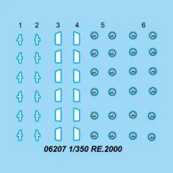 06207 | Trumpeter 1/350 Re.2000 Aircraft Sets (6Pcs) For Aircraft Carrier Scaled Plastic Model Kit -Outlet Crafted Scale Store TRU 06207 53 1200x800 1