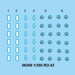 06208 | Trumpeter 1/350 IMAM Ro.43 Aircraft Sets (6Pcs) For Aircraft Carrier Scaled Plastic Model Kit -Outlet Crafted Scale Store TRU 06208 52 1200x800 1