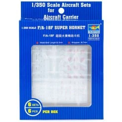 06235 | Trumpeter 1/350 F/A-18F Super Hornet Aircraft Sets (6Pcs) For Aircraft Carrier Scaled Plastic Model Kit