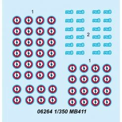 06264 | Trumpeter 1/350 MB411 Aircraft Sets (12Pcs) For Aircraft Carrier Scaled Plastic Model Kit -Outlet Crafted Scale Store TRU 06264 52 1200x800 1