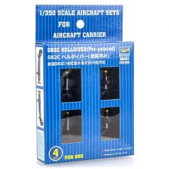 06407 | Trumpeter 1/350 SB2C Helldiver Bomber (Pre-Painted) Aircraft Sets (4Pcs) Scaled Plastic Model Kit