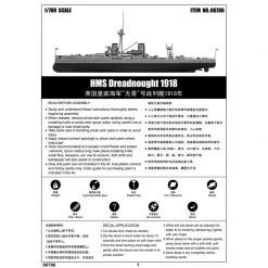 06704 | Trumpeter 1/700 HMS Dreadnought 1907 Battleship Plastic Model Kit -Outlet Crafted Scale Store TRU 06704 68 1200x800 1