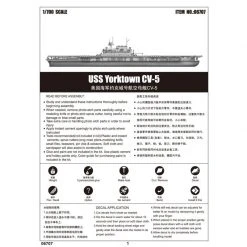 06707 | Trumpeter 1/700 USS Yorktown CV-5 Aircraft Carrier Plastic Model Kit -Outlet Crafted Scale Store TRU 06707 53 1200x800 1