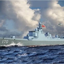 06730 | Trumpeter 1/700 Chinese Navy Type 052C Guided Missile Destroyer Scaled Plastic Model Kit
