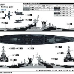06738 | Trumpeter 1/700 USS Alaska CB-1 Battlecruiser Scaled Plastic Model Kit -Outlet Crafted Scale Store TRU 06738 03 1200x800 1