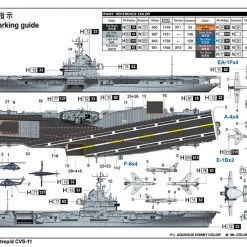 06743 | Trumpeter 1/700 USS Intrepid CVS-11 Scaled Plastic Model Kit -Outlet Crafted Scale Store TRU 06743 4 1200x800 1