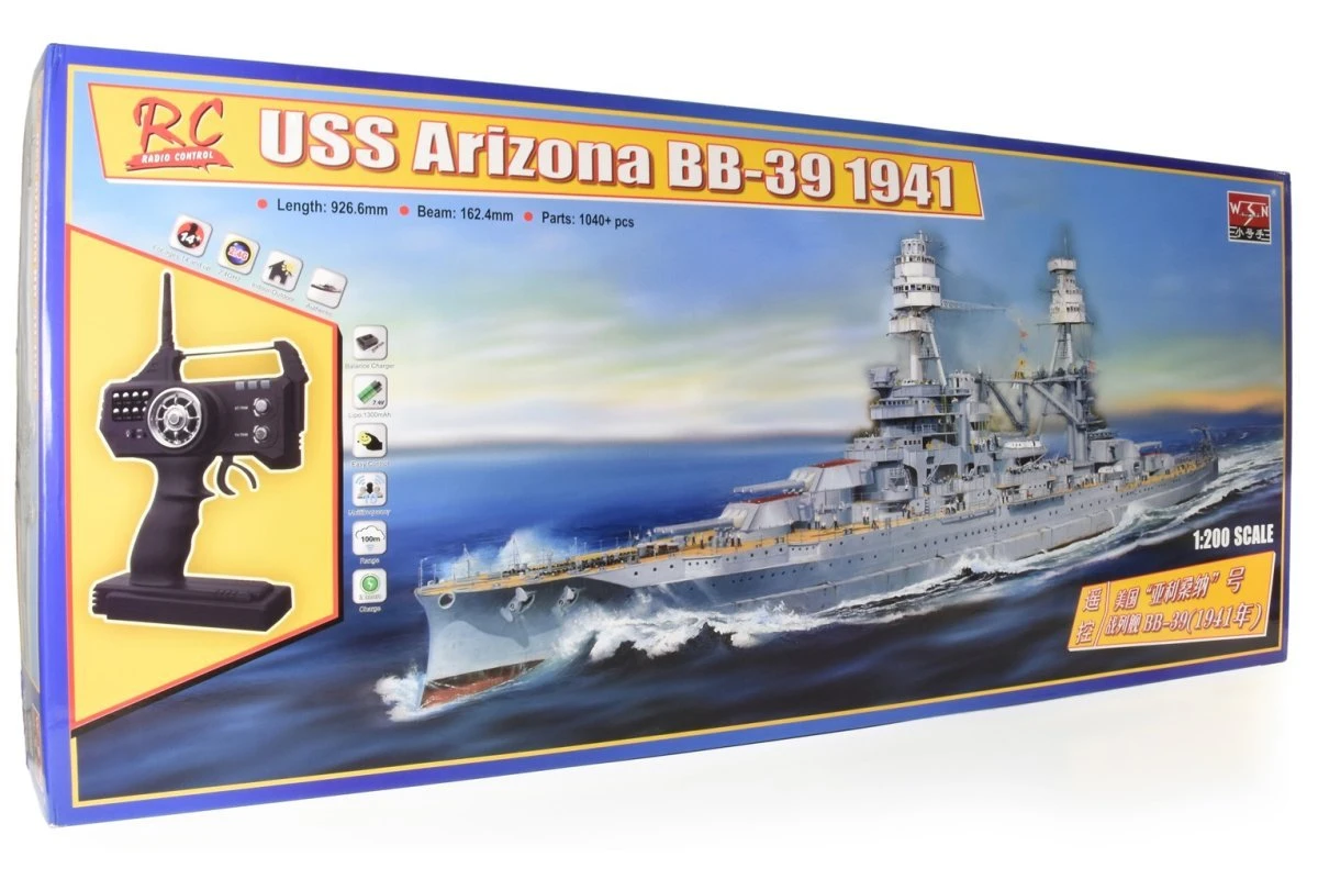 07015 | Trumpeter 1/200 USS Arizona BB-39 1941 Battleship Electric RC Boat Kit 7 07015 | Trumpeter 1/200 USS Arizona BB-39 1941 Battleship Electric RC Boat Kit - Image 7