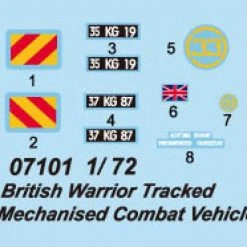 07101 | Trumpeter 1/72 British Warrior Tank Scaled Plastic Model Kit -Outlet Crafted Scale Store TRU 07101 53 1200x800 1