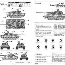 07121 | Trumpeter 1/72 German E-100 Super Heavy Tank Scaled Plastic Model Kit -Outlet Crafted Scale Store TRU 07121 54 1200x800 1