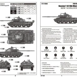07149 | Trumpeter 1/72 Russian 1972 T-62 ERA Tank Scaled Plastic Model Kit -Outlet Crafted Scale Store TRU 07149 04 1200x800 1