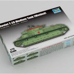 07150 | Trumpeter 1/72 Soviet T-28 Medium (Welded) Tank Scaled Plastic Model Kit -Outlet Crafted Scale Store TRU 07150 56 1200x800 1