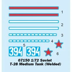 07150 | Trumpeter 1/72 Soviet T-28 Medium (Welded) Tank Scaled Plastic Model Kit -Outlet Crafted Scale Store TRU 07150 57 1200x800 1