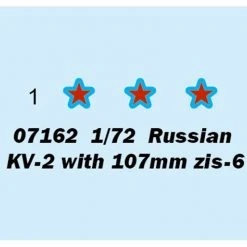 07162 | Trumpeter 1/72 Russian KV-2 Tank W/ 107mm Zis-6 Scaled Plastic Model Kit -Outlet Crafted Scale Store TRU 07162 53 1200x800 1
