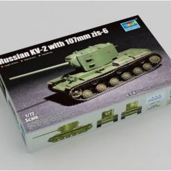 07162 | Trumpeter 1/72 Russian KV-2 Tank W/ 107mm Zis-6 Scaled Plastic Model Kit -Outlet Crafted Scale Store TRU 07162 54 1200x800 1