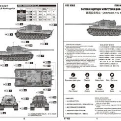 07165 | Trumpeter 1/72 German JagdTiger W/ 128mm Pak 44L-61 Tank Scaled Plastic Model Kit -Outlet Crafted Scale Store TRU 07165 04 1200x800 1