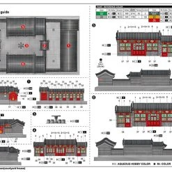 09001 | Trumpeter 1/100 Courtyard House (Beijing Siheyuan) Scaled Plastic Model Kit -Outlet Crafted Scale Store TRU 09001 04 1200x800 1