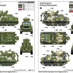 09502 | Trumpeter 1/35 BTM-3 High Speed Trench Digger Vehicle Scaled Plastic Model Kit -Outlet Crafted Scale Store TRU 09502 53 1200x800 1