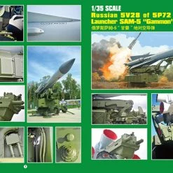 09550 | Trumpeter 1/35 Russian 5V28 Of 5P72 Launcher SAM-5 Scaled Plastic Model Kit -Outlet Crafted Scale Store TRU 09550 12 1200x800 1
