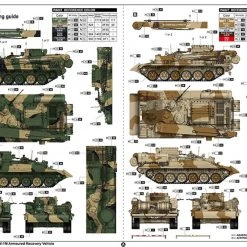 09554 | Trumpeter 1/35 Russian BREM-1M Armoured Recovery Vehicle Scaled Plastic Model Kit -Outlet Crafted Scale Store TRU 09554 03 1200x800 1