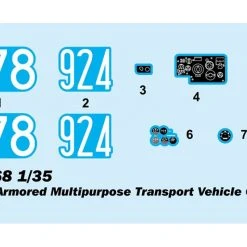 09568 | Trumpeter 1/35 GT-MU Light Armored Multipurpose Transport Vehicle Scaled Plastic Model Kit -Outlet Crafted Scale Store TRU 09568 03 1200x800 1