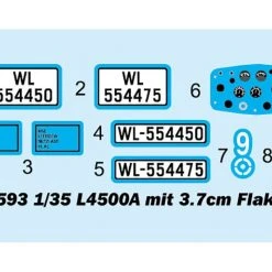 09593 | Trumpeter 1/35 L4500A Mit 3.7cm Flak 37 Scaled Plastic Model Kit 7 09593 | Trumpeter 1/35 L4500A Mit 3.7cm Flak 37 Scaled Plastic Model Kit -Outlet Crafted Scale Store TRU 09593 07 1200x800 1
