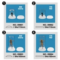 09862 | Trumpeter Model Plastic Display Case 84x115mm W/ LED -Outlet Crafted Scale Store TRU 09862 52 1200x800 1