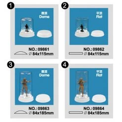 09864 | Trumpeter Model Plastic Display Case 84x185mm W/ LED -Outlet Crafted Scale Store TRU 09864 53 1200x800 1