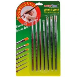 09900 | Trumpeter Master Tools Modeling Flat & Pointed Brush Set 7Pcs