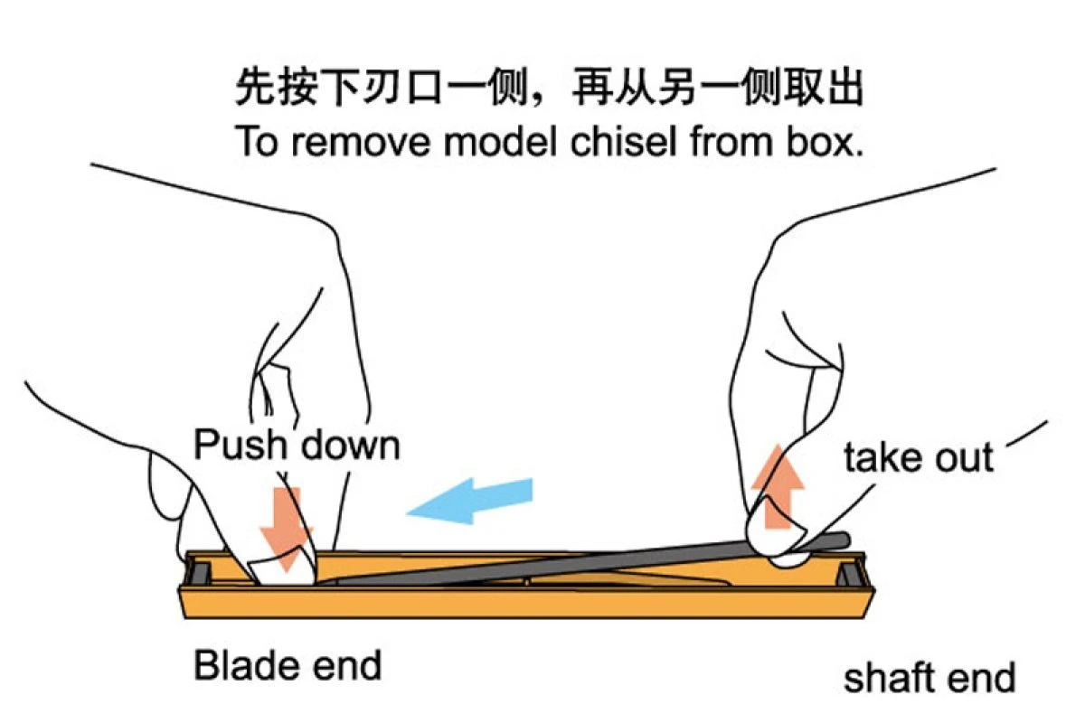 09923 | Trumpeter Master Tools Modelers Flat 1mm Chisel 4 09923 | Trumpeter Master Tools Modelers Flat 1mm Chisel - Image 4