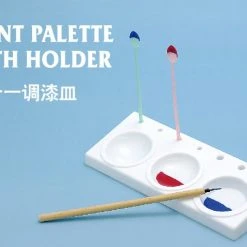 09960 | Trumpeter Master Tools Modelers Paint Palette W/ Brush Holder -Outlet Crafted Scale Store TRU 09960 53 1200x800 1