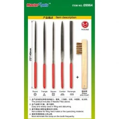 09964 | Trumpeter Master Tools Modelers Diamond File & Brass Brush Assorted Set 6Pcs -Outlet Crafted Scale Store TRU 09964 53 1200x800 1