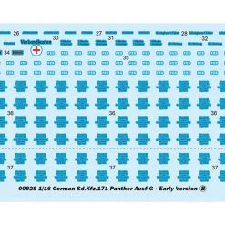 00928 | Trumpeter 1/16 German Sd.Kfz.171 Panther Ausf.G-Early Version Tank Scaled Plastic Model Kit -Outlet Crafted Scale Store tru 00928 03 1200x800 1